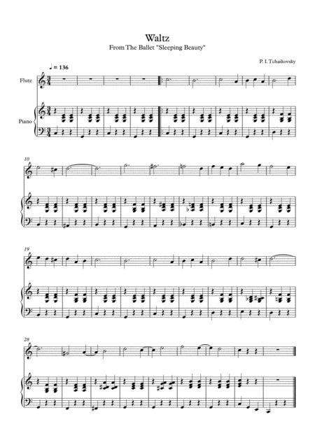 7 Easy Classical Waltzes For Flute Piano Page 2