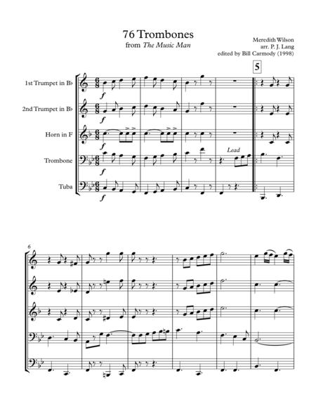 76 Trombones Page 2