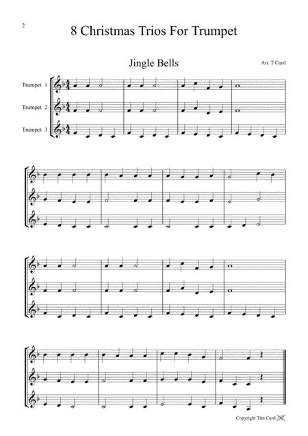 8 Christmas Trios For Trumpet Page 2