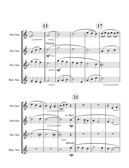 A Bicycle Built For Two For Saxophone Quartet Page 2