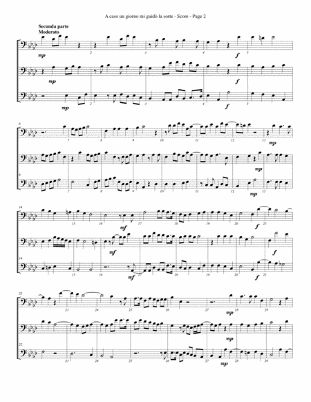 A Caso Un Giorno Mi Guid La Sorte For Trombone Or Low Brass Trio Page 2