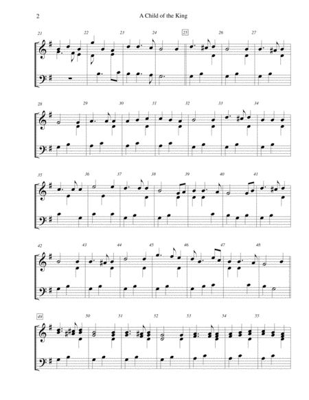 A Child Of The King For 2 Octave Handbell Choir Page 2