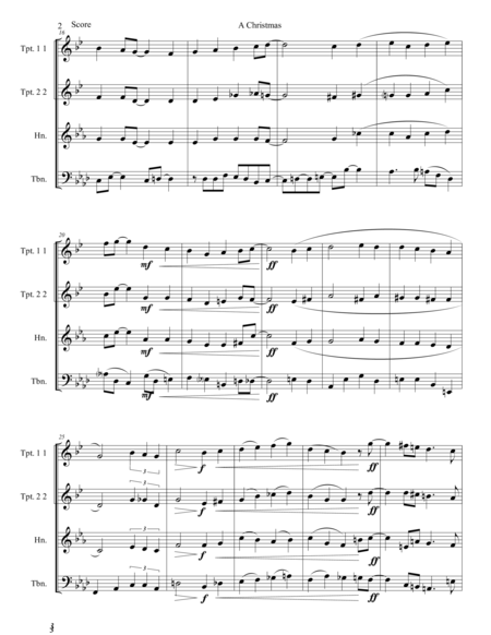 A Christmas Carol Fantasy For Brass Quartet Page 2