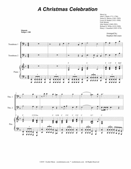 A Christmas Celebration Trombone Duet Page 2