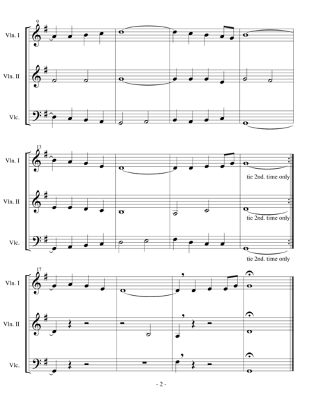 A Collection Of Hymns For String Trio Book 2 Page 2