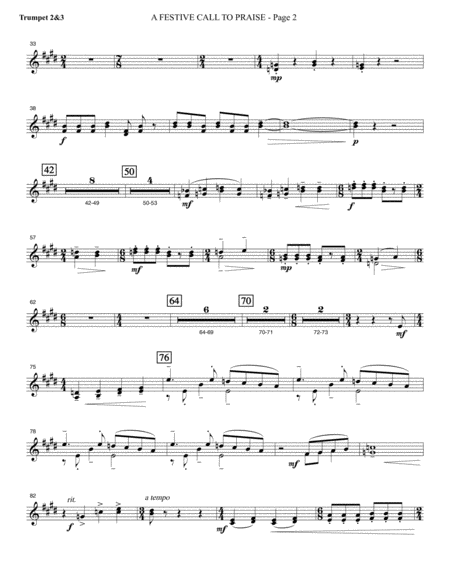 A Festive Call To Praise Bb Trumpet 2 3 Page 2