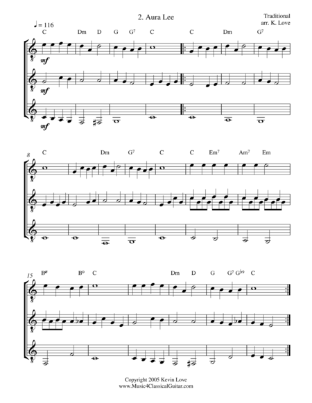 A Folk Song Primer Guitar Trio Score And Parts Page 2