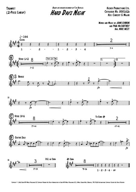 A Hard Day Night 2 Piece Brass Section Page 2