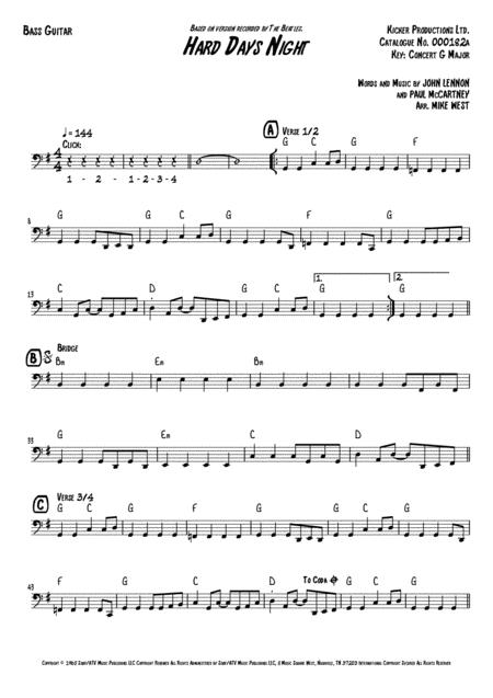 A Hard Day Night Bass Guitar Page 2