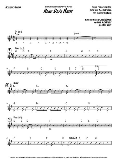 A Hard Day Night Guitar 3 Acoustic Page 2