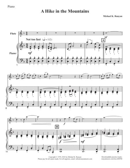 A Hike In The Mountains For Flute With Piano Accompaniment All Parts Page 2