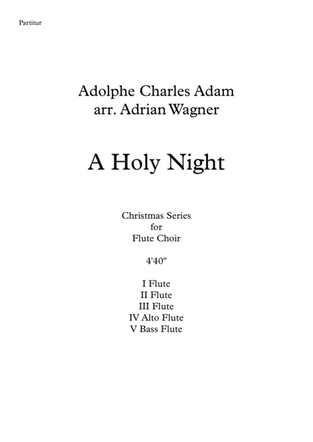 A Holy Night Flute Choir Arr Adrian Wagner Page 2