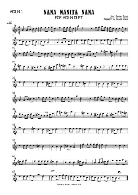 A La Nanita Nana For 2 Violins Page 2