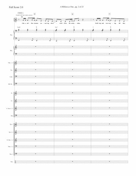 A Million As One Full Score And Parts Page 2