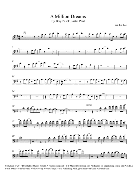 A Million Dreams Cello Page 2