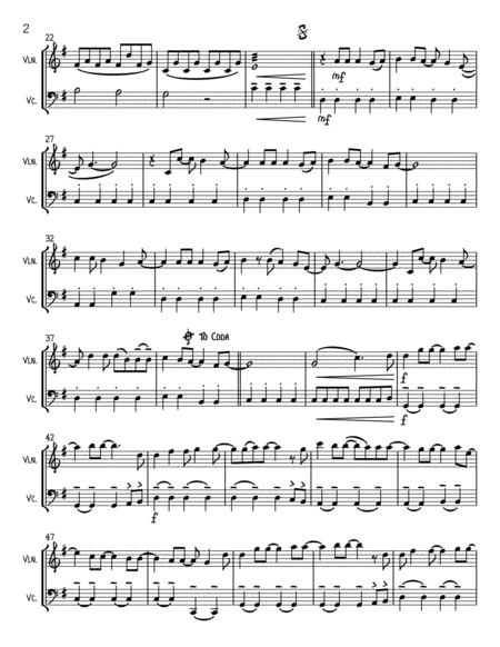 A Million Dreams From The Greatest Showman String Duo Vln Vc Page 2