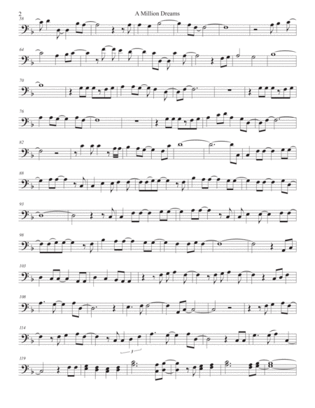 A Million Dreams Trombone Page 2