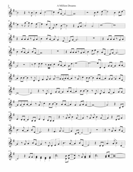 A Million Dreams Trumpet Page 2