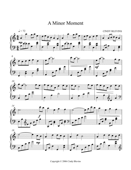 A Minor Moment An Original Harp Solo From My Harp Book Waltz In The Wood Lever Or Pedal Harp Page 2