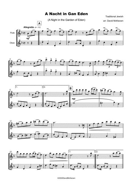 A Nacht In Gan Eden A Night In The Garden Of Eden For Flute And Oboe Duet Page 2