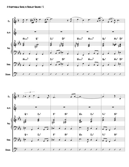 A Nightingale Sang In Berkeley Square Clarinet Alto Sax Piano Drums And Optional Bass Page 2