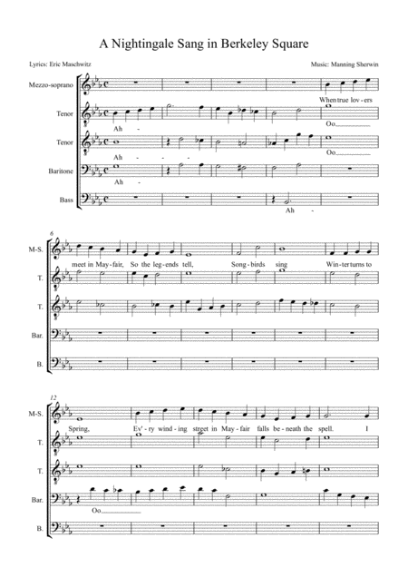 A Nightingale Sang In Berkeley Square Voices And Instruments Page 2