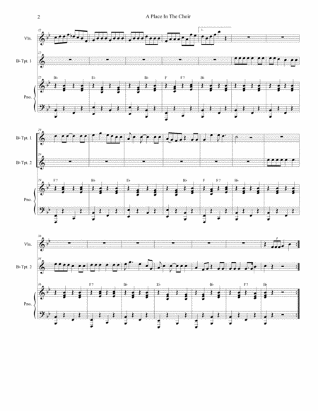 A Place In The Choir Duet For Bb Trumpet Page 2