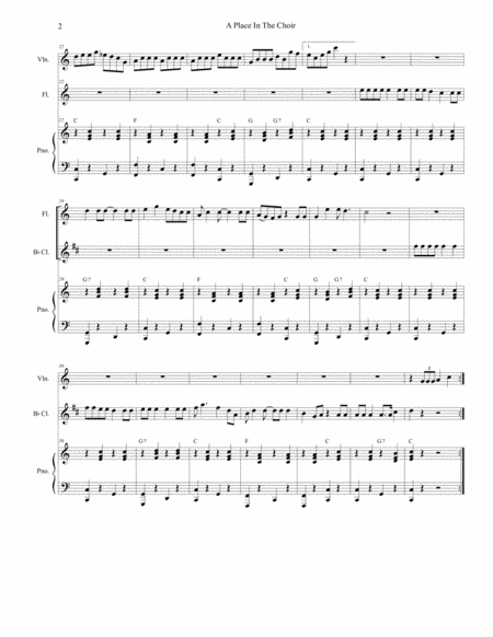 A Place In The Choir Duet For Flute Bb Clarinet Page 2