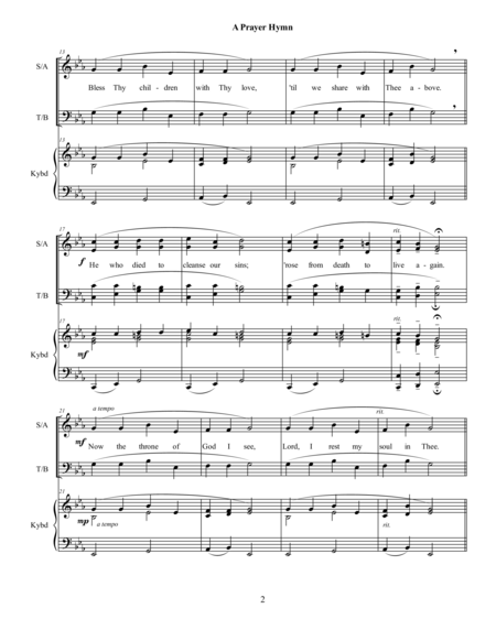 A Prayer Hymn Page 2