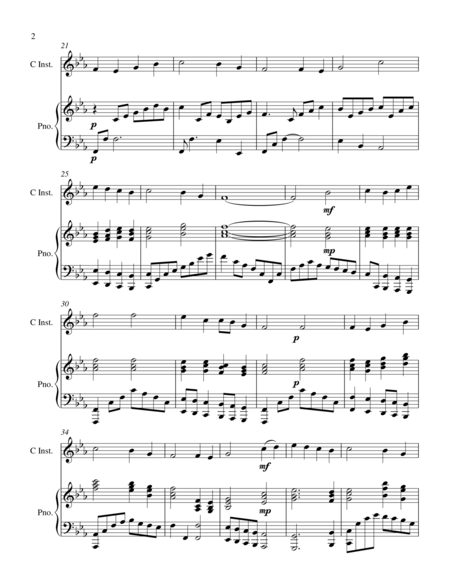 A Saviors Love Treble C Instrument Solo Page 2