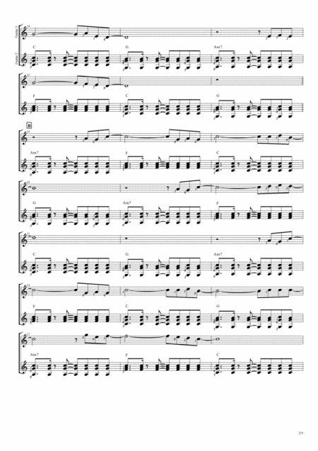 A Sky Full Of Stars Duet Guitar Score Page 2