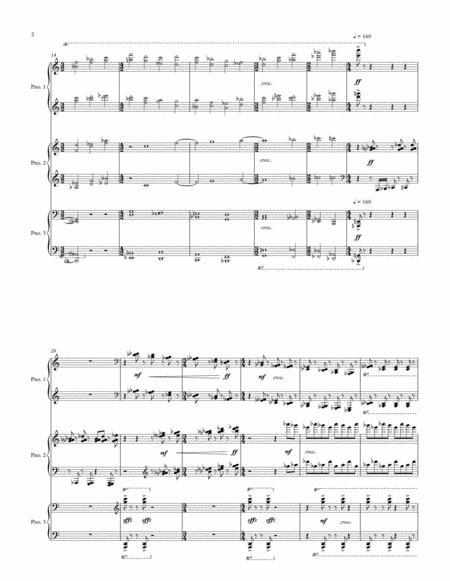 A Stray Valley For Three Pianos Full Score Page 2