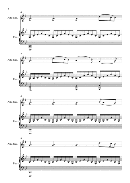 A Thousand Years Alto Saxophone And Piano Special Edition Page 2