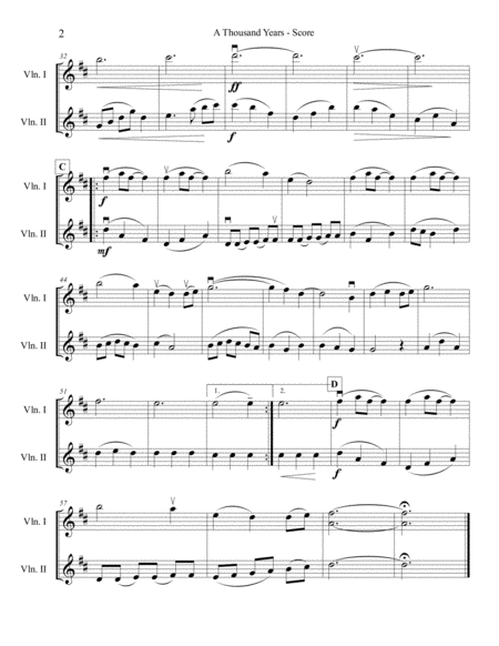 A Thousand Years For Two Violins Page 2