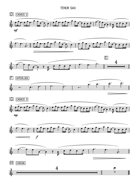 A Thousand Years Tenor Sax Piano Page 2