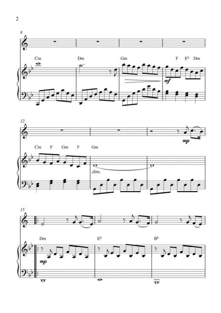 A Time For Us Love Theme Tenor Saxophone Solo And Piano Accompaniment Page 2