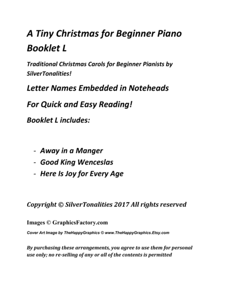 A Tiny Christmas For Beginner Piano Booklet L Page 2