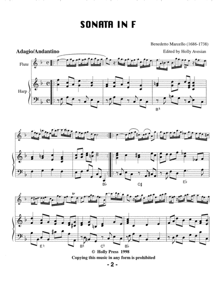A Treasury For Harp And Flute Volume 1 Page 2