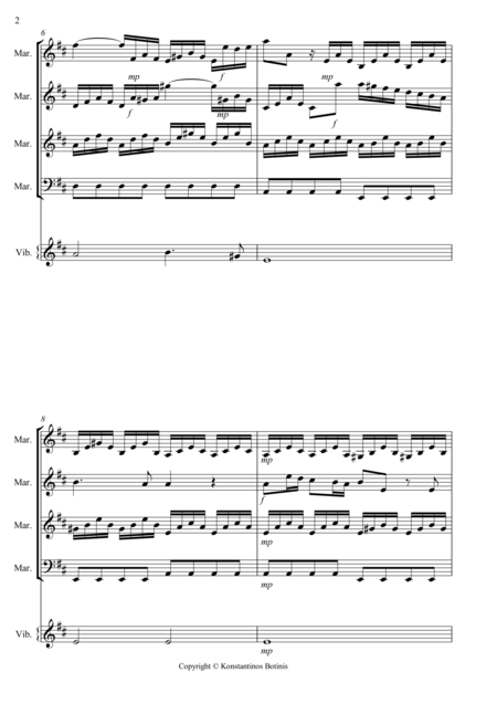 A Vivaldi Largo From Winter For Percussion Quintet Page 2