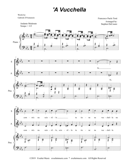 A Vucchella For 2 Part Choir Sa Page 2