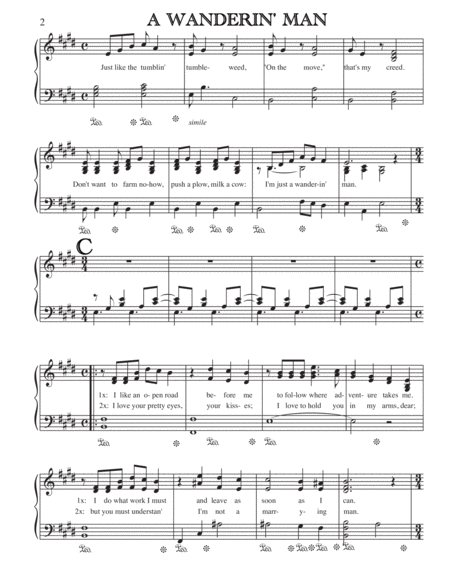 A Wanderin Man Tenor Version Page 2