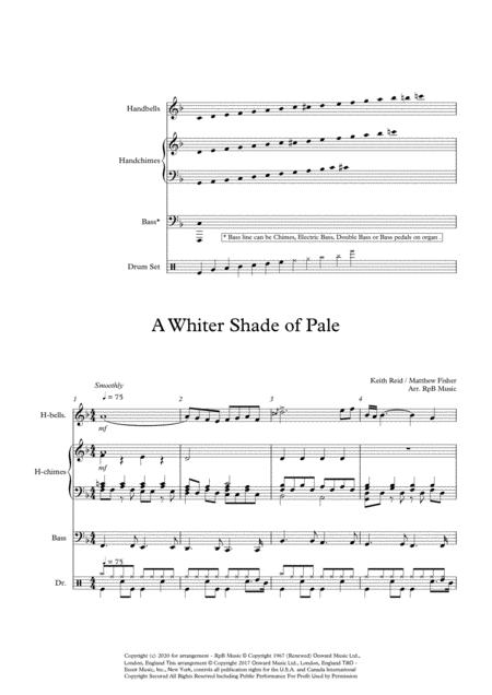 A Whiter Shade Of Pale For Handbells Handchimes With Accom Page 2