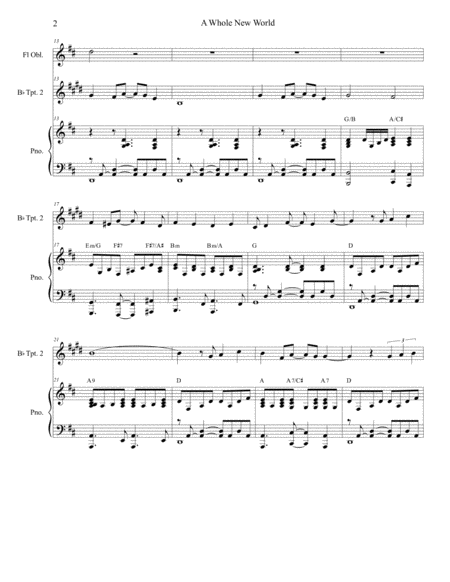 A Whole New World Duet For Bb Trumpet Page 2