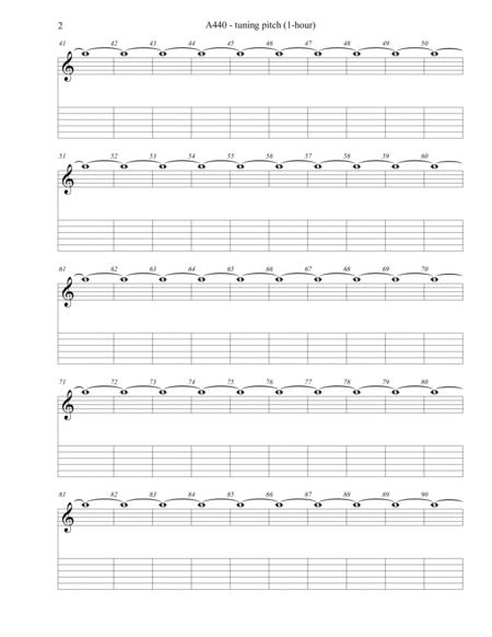 A440 Tuning Pitch 1 Hour Guitar Tab Page 2