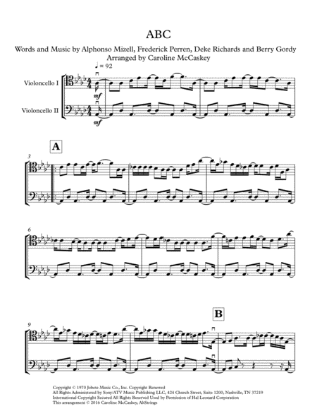 Abc Cello Duet Page 2