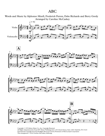 Abc Violin And Cello Duet Page 2
