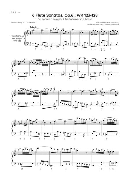 Abel 6 Flute Sonatas Op 6 Wk 123 128 Page 2