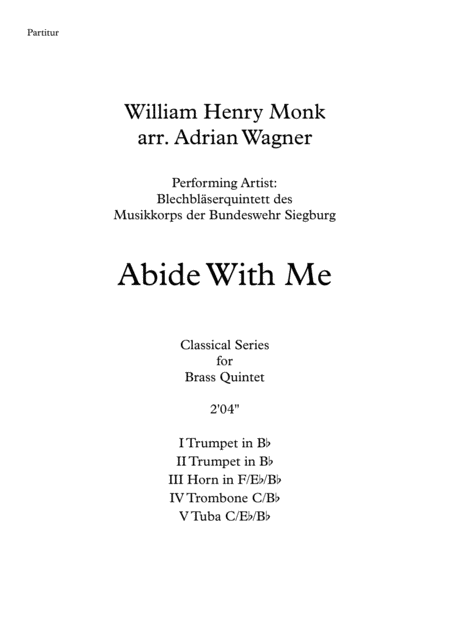 Abide With Me Brass Quintet Arr Adrian Wagner Page 2