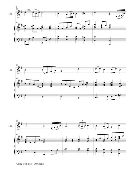 Abide With Me Duet Oboe And Piano Score And Parts Page 2