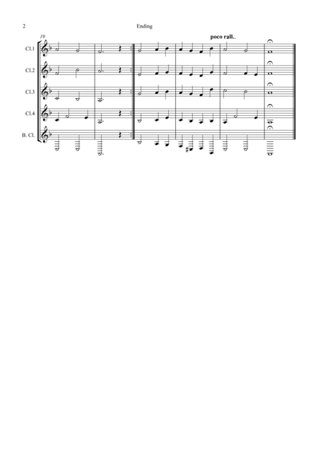 Abide With Me For Clarinet Quintet Page 2